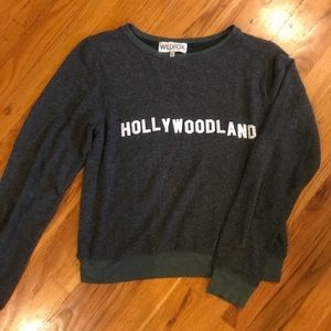 Wild fox grey hollywoodland crew neck
